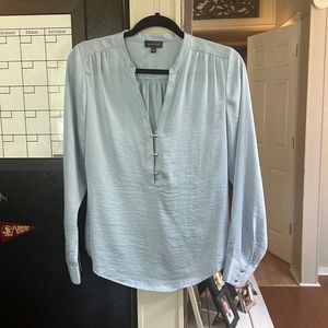 Flattering blue blouse